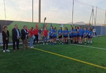 Aspe estrena nuevo césped artificial en el campo anexo de las Fuentes