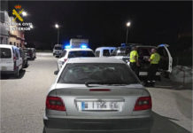 La Guardia Civil logra dar alcance a un turismo a la fuga tras un seguimiento de 50 minutos