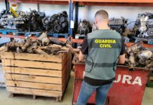 La Guardia Civil desarticula un grupo especializado en el robo de catalizadores que operaba en distintas zonas de España