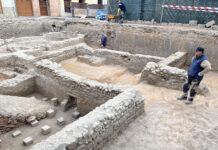 El hallazgo de unas termas romanas de finales del siglo IV en las excavaciones de la plaza de Baix confirman la importancia de lo que fue Villa Petraria
