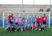 El equipo Sub’12 del Atlético de Aspe juega la Copa Federación de fútbol femenino