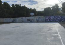 Biar estrena una pista de baloncesto