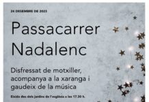 Monòver celebrarà un Passa-carrers Nadalenc el 24 de desembre