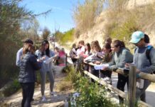 Los estudiantes del IES Villa de Aspe realizan un estudio del río Tarafa