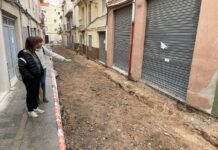 Las obras del barrio de San Antón descubren un tramo de la muralla del siglo XIV