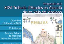 La Casa de Cultura de Monòver acoge el 19 de abril la presentación de la Trobada´2024
