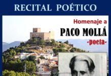 Petrer celebra un recital poético de la obra de Paco Mollá