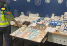 La Policía Nacional detiene a dos varones que suministraban grandes cantidades de sustancias anabolizantes para potenciar el rendimiento deportivo