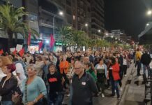 Alicante se manifiesta contra Mazón
