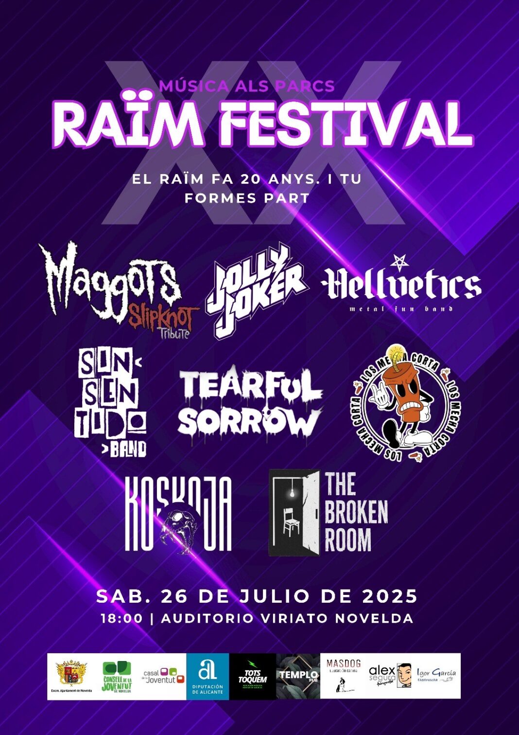 Raïm Fest celebra 20 años con un cartel que une bandas emergentes y ...