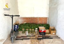 La Guardia Civil detiene en Pinoso a una pareja por tráfico de drogas y defraudación de fluido eléctrico