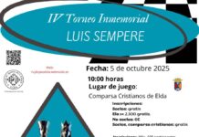 Elda celebra el IV “Luis Sempere” de ajedrez