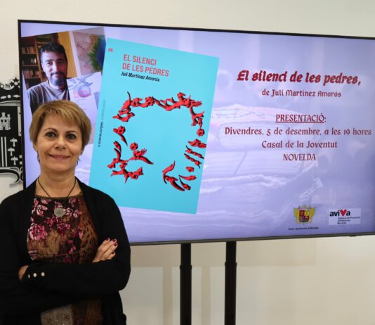 Novelda presentara la nueva novela de Juli Martínez