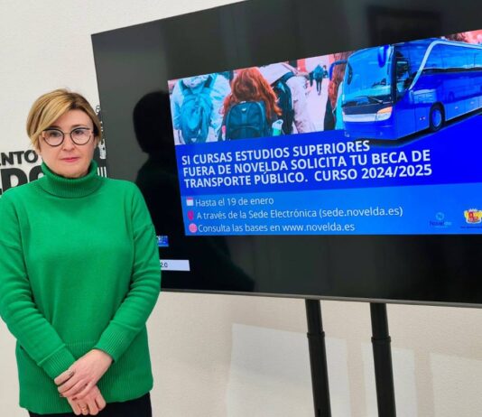 Novelda concederá ayudas de transporte a los estudiantes