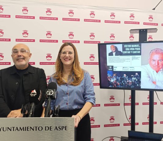 Víctor Manuel actuará en Aspe el 16 de enero