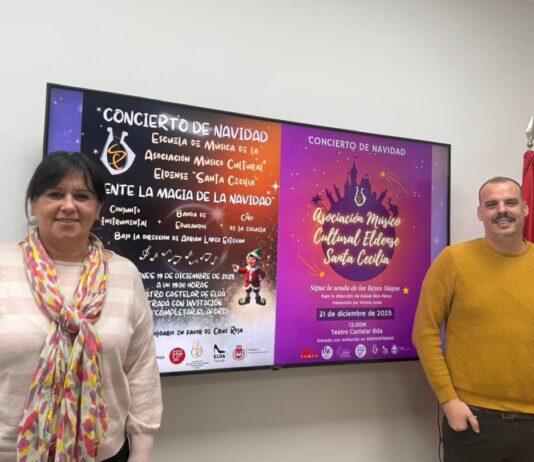 Elda celebra el Concierto de Navidad de la AMCE Santa Cecilia