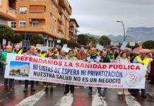 La comarca se vuelve a concentrar en defensa de la Sanidad Pública