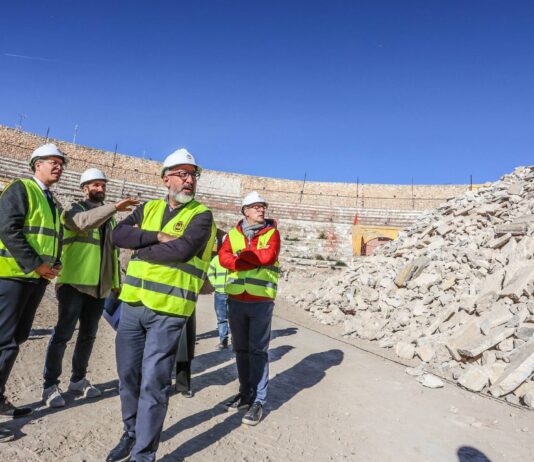 Las obras de la Plaza de Toros de Elda continúan a buen ritmo