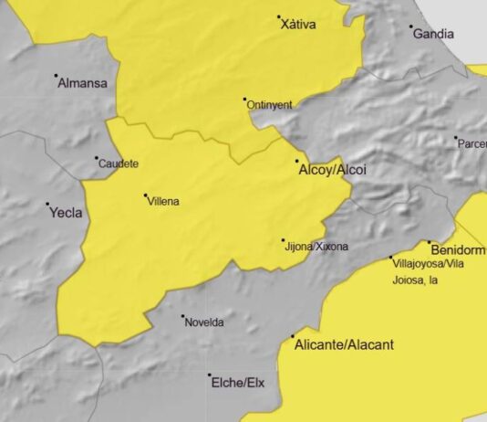 Villena en guardia ante la borrasca Francis