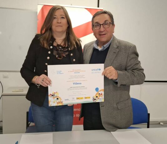 Villena renueva el título de Ciudad Amiga de la Infancia de UNICEF
