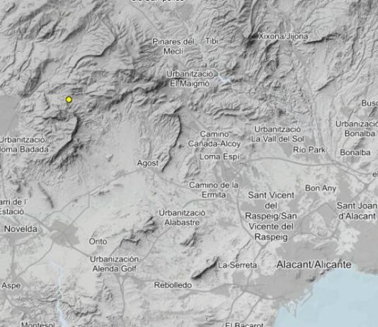 Petrer registra un pequeño seísmo de 1,5 grados