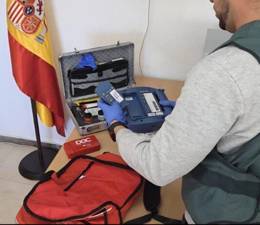 Detenido en Novelda tras sustraer un desfibrilador de unas instalaciones deportivas municipales