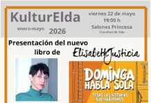 Elda acoge la presentación del nuevo libro de Elisabeth Justicia