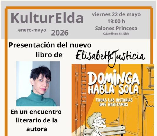 Elda acoge la presentación del nuevo libro de Elisabeth Justicia