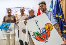 Alex y Juanan Moreno realizan el dibujo de la camiseta para Correr la Traca de Elda