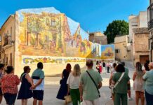 Monforte cuenta con un mural que homenajea su historia