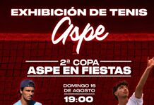 Aspe acoge una exhibición de tenis profesional