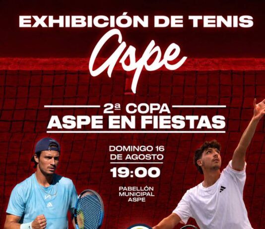 Aspe acoge una exhibición de tenis profesional